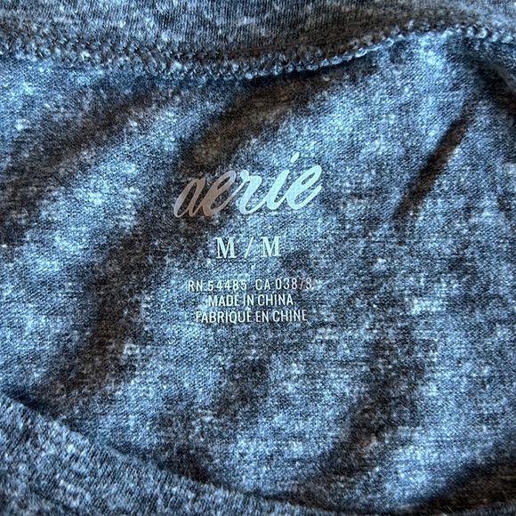 Aerie side tie grey t shirt dress size medium - Picture 3 of 3